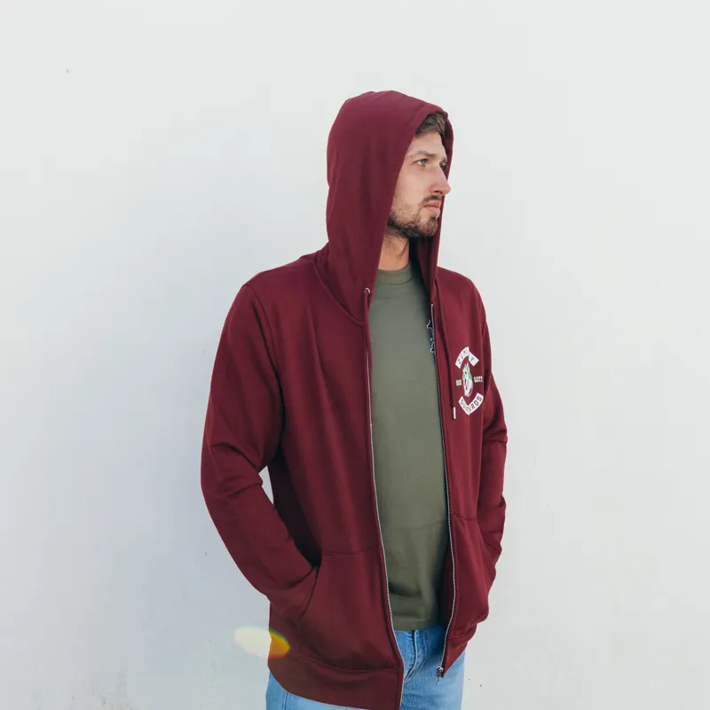 Zuma Jay Harlot Zip Hoody Burgandy-5